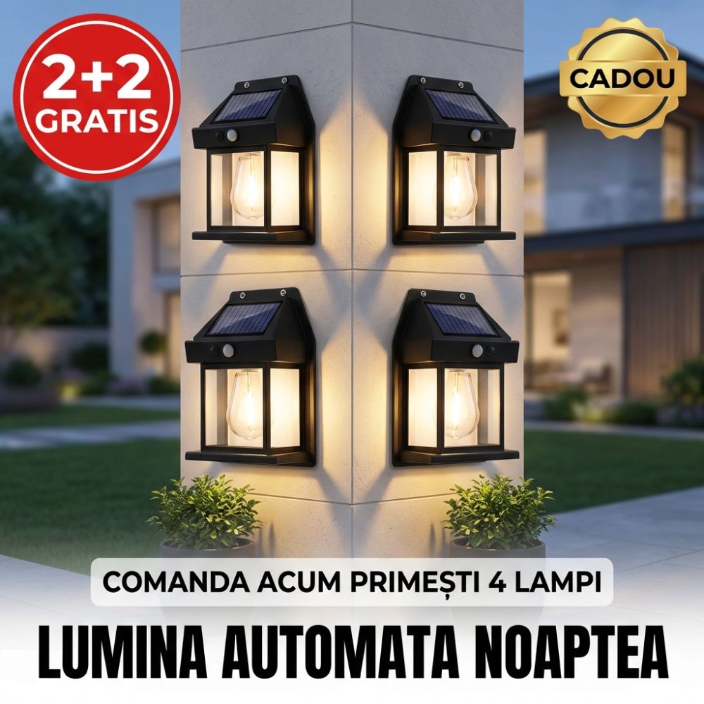 2 lămpi felinar + 2 lămpi gratuit